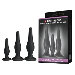 Pretty Love Lot de 3 plugs Silicone Débutant